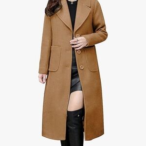 Women's Camel Long Coat